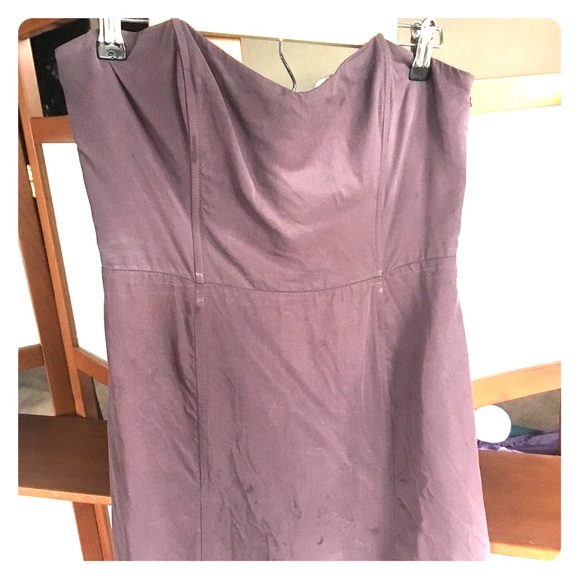 Dusty Purple Dress with Boning and Strappy Back - Picture 1 of 2
